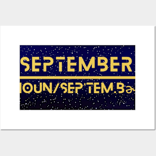 Word September Posters and Art